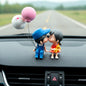 Signamio Bride Kissing Groom Romantic Couple Statue - Love Gifts for Girlfriend, Valentines Day, Valentine's Day Gift for Car Dashboard Decoration