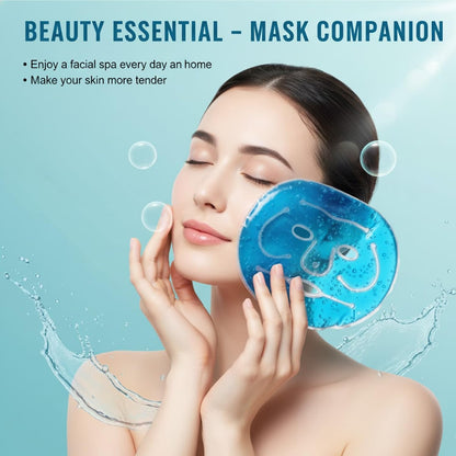 SIGNAMIO Unisex Cooling Face Mask Cold Therapy Gel Mask for Glowing Skin - Ice Pack for Face Skincare, Cool Mask, Face Ice Pack, Cooling Pack for Face