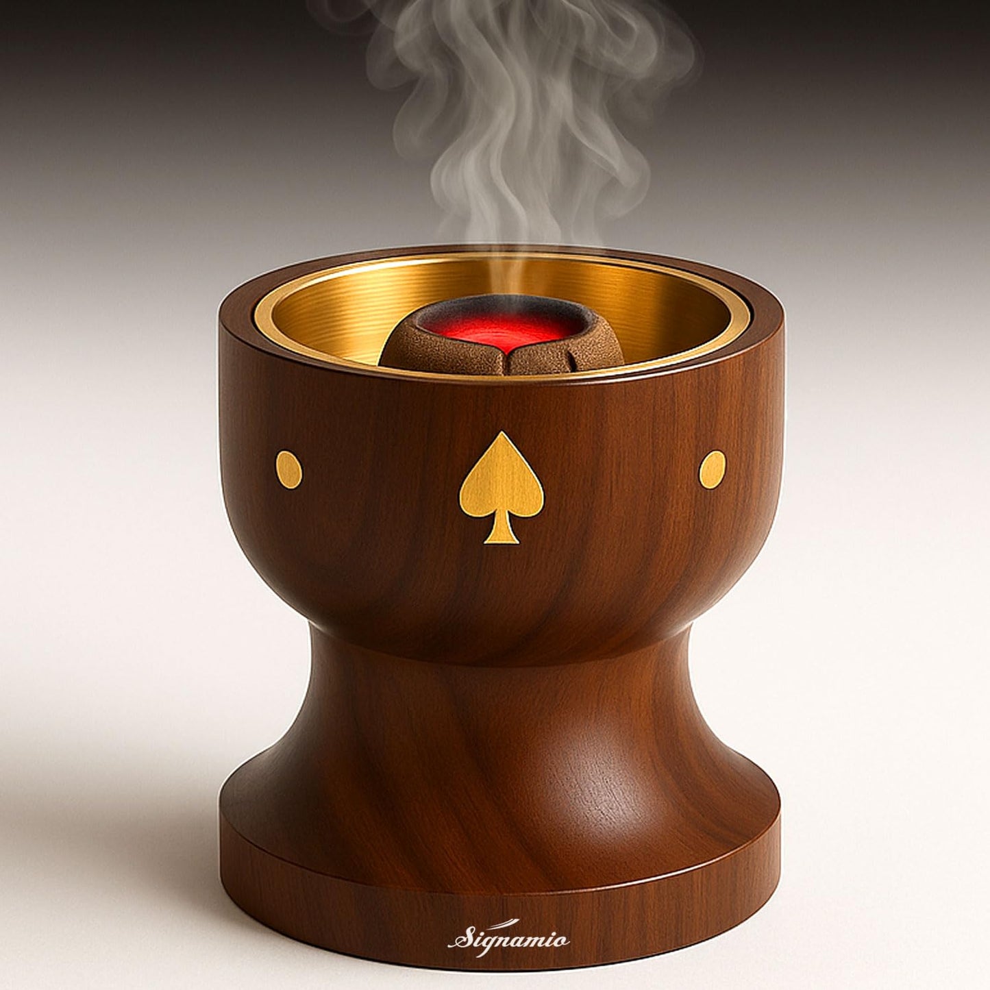 SIGNAMIO Sambrani Dhoop Stand - Ceramic Dhoop Holder for Pooja Room Decoration Items - Elegant and Durable Design - White