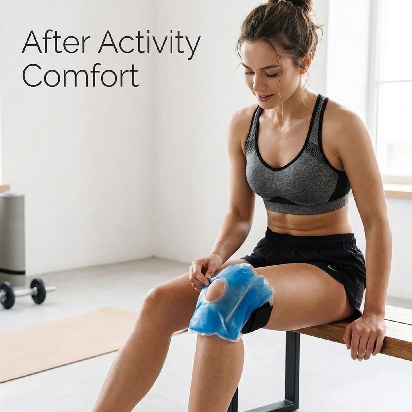 SIGNAMIO® Knee Pain Relief Ice Pack Wrap with Strap - Cold Gel Pad for Knee and Foot Cooling, Pain Relief Pad - 1 Pcs