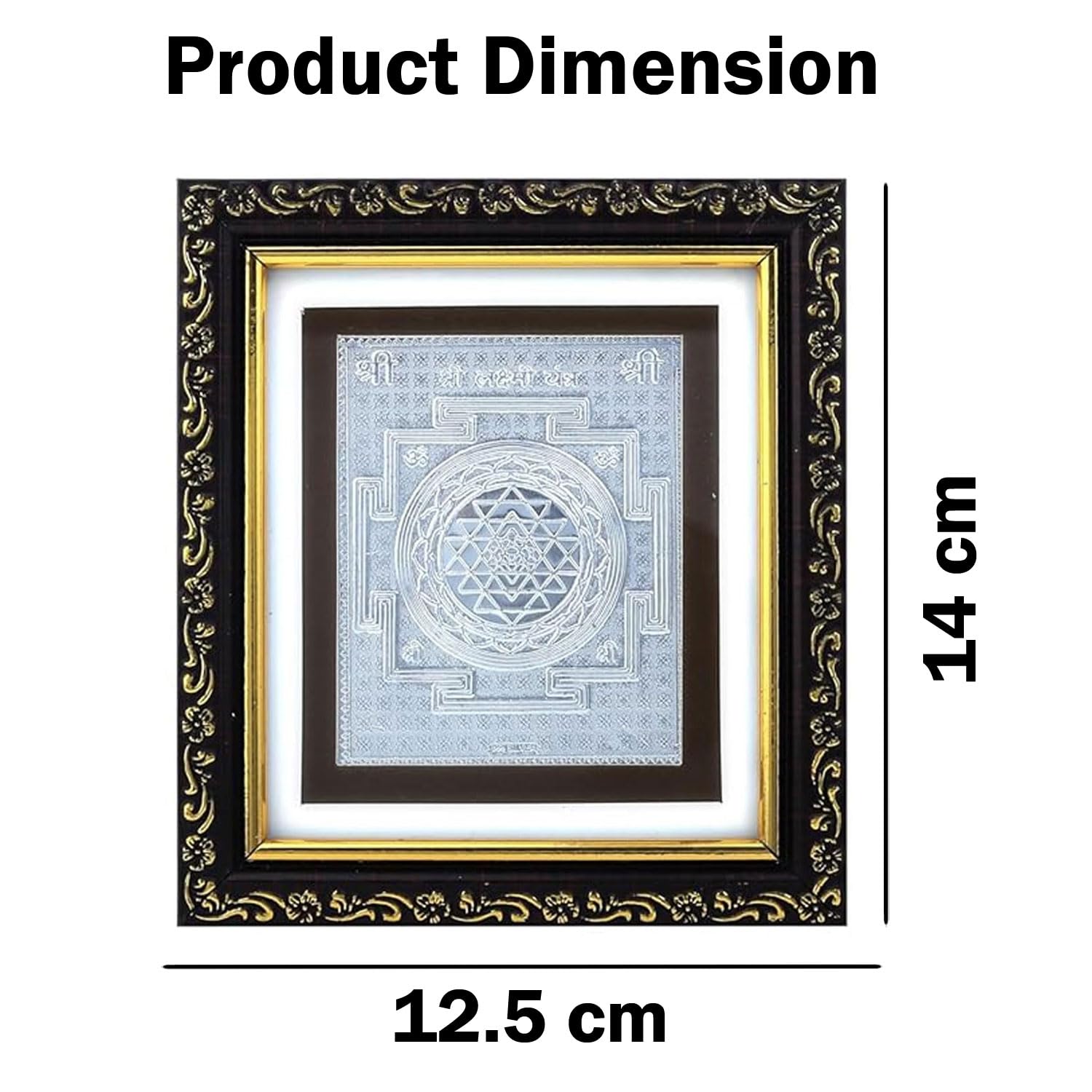 SIGNAMIO 999 Pure Silver Shree Laxmi Yantra for Money Attraction, Protection, and Chakra Healing - Shri Yantra for Prosperity, Spiritual