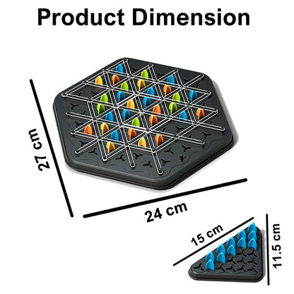 SIGNAMIO Puzzle Geometry Memory Chess Triangle Strategy Board Games for 6 to 10+ Years for Families and Games for Adults at Home Kids and Teens