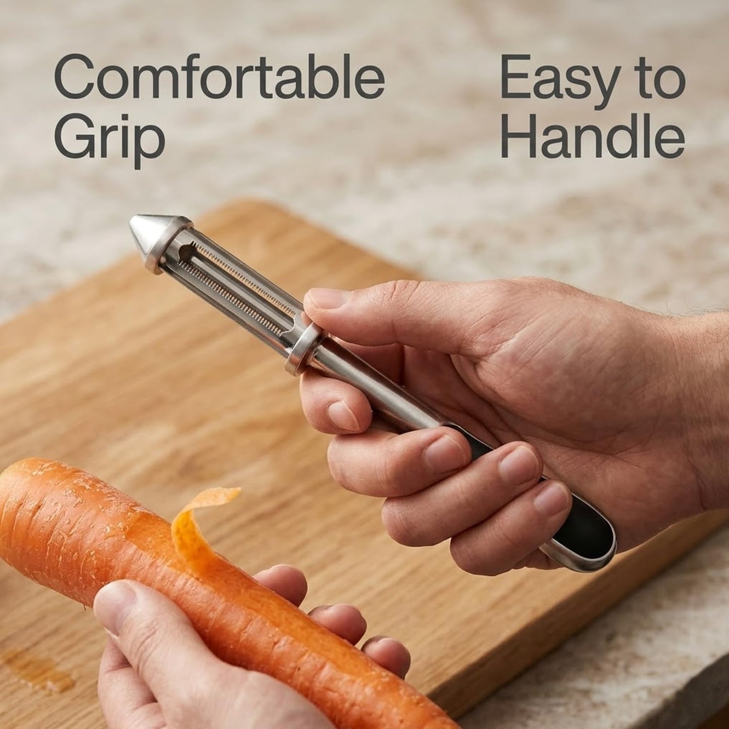 Signamio Julienne Peeler for Salad 3 in 1 Multi Blade Salad Peeler and Julian Peeler for Salad for Fast Vegetable Ribbons and Thin Slices for Healthy Meal Prep