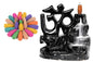 Signamio Aromatic Essence of Ceramic Shiva OM Backflow dhoop Smoke Fountain Incense Burner Holder with 30 Cones - Incense Holder for Meditation and Home Decor