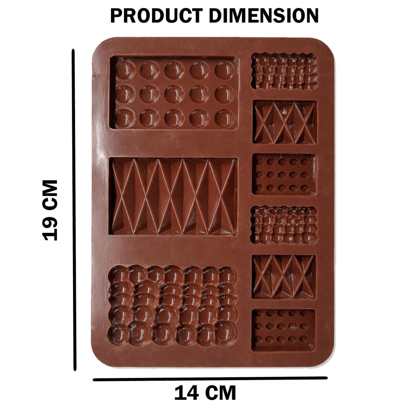 Signamio Chocolate Mould 9in1 - Bubble & Zigzag Shapes, Multiple Sizes - Premium Chocolate Mould Silicone for Creative Confectionery - Durable and Flexible Chocolate Silicone Mould