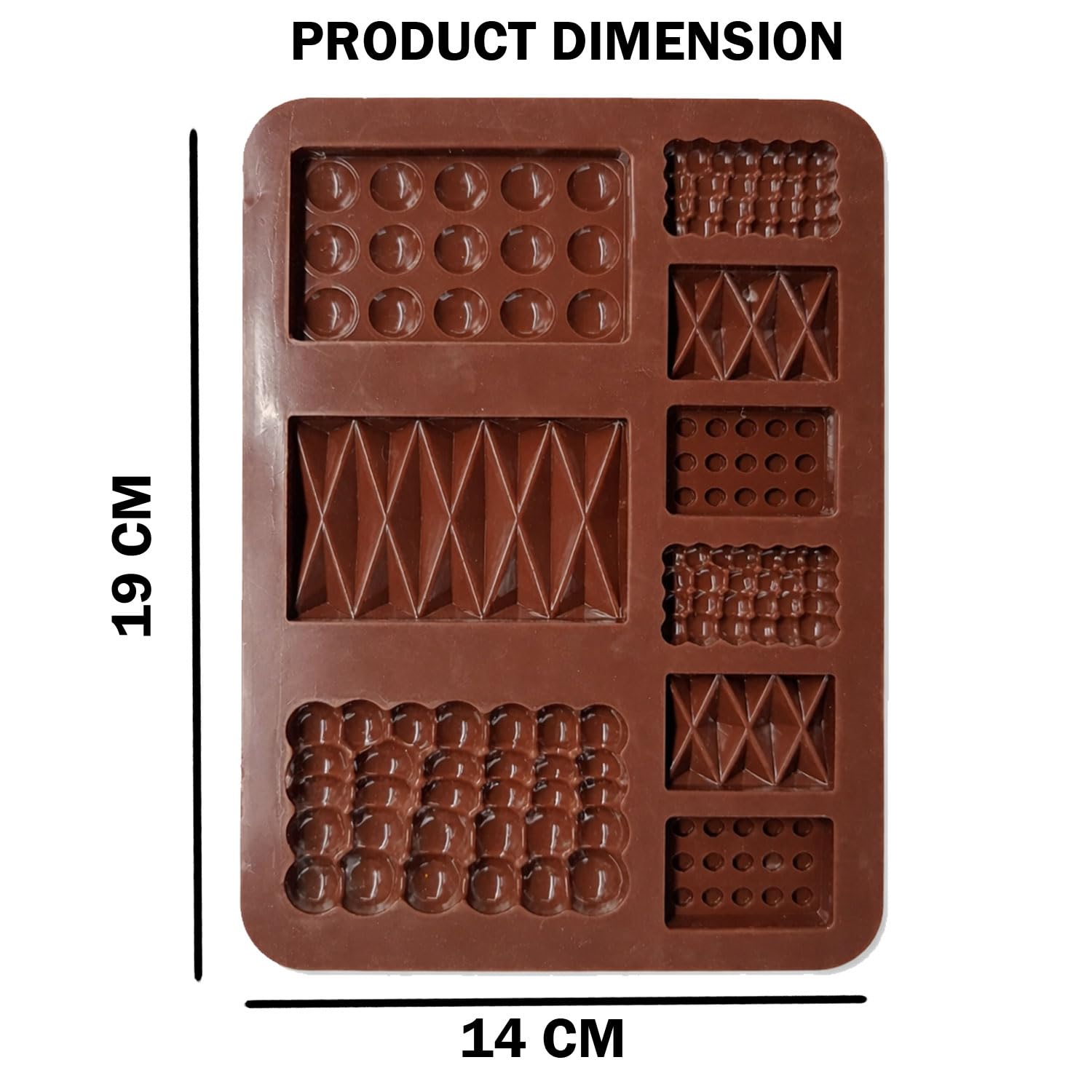 Signamio Chocolate Mould 9in1 - Bubble & Zigzag Shapes, Multiple Sizes - Premium Chocolate Mould Silicone for Creative Confectionery - Durable and Flexible Chocolate Silicone Mould