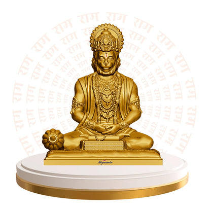 SIGNAMIO Handcrafted Yellow Ganesha Idol for Car Dashboard Item: Ganesh Ji, Ganpati Bappa Murti for Home Decor - Exquisite Car God Idols for a Divine Touch in Your Vehicle and Home