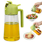 Signamio 2in1 Glass Oil Sprayer Bottle for Cooking - Versatile Oil Dispenser for Kitchen - Premium Oil Dispenser for Precise Cooking with Innovative Design for Easy Use and Refill