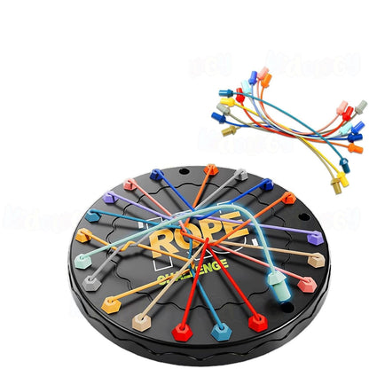 SIGNAMIO Rubber Band Rope Puzzle Challenge Game, Strategic Board Games and Logic Fun, Games for Adults at Home and Families, Creative Board Games for 10+ Years Skill Building