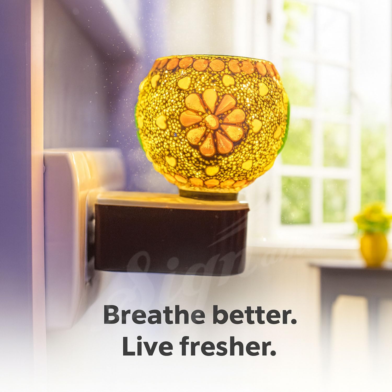 SIGNAMIO Multi Color 2 in 1 Electric Kapoor Dani Burner: Essential Home Fragrance Product & Room Freshener Diffuser with Night Lamp for Pooja Rooms, Aroma, Oil & Camphor Diffuser Capabilities-DN-16