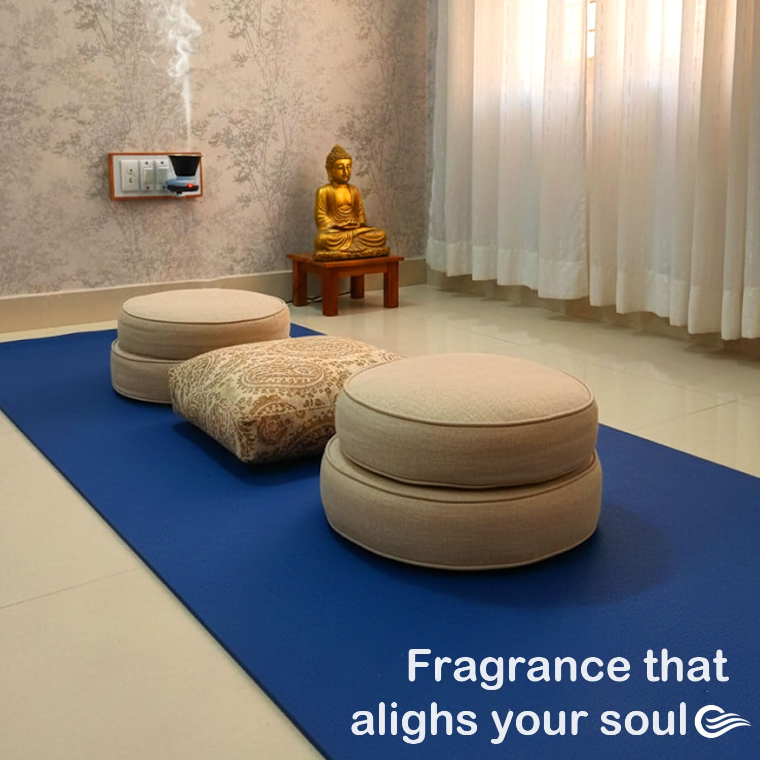 Signamio Home Fragrance Products: Camphor Diffuser Burner, Kapoor Dani Electrical Camphor, Aroma Burner & Bakhoor Burner for Home-Grey