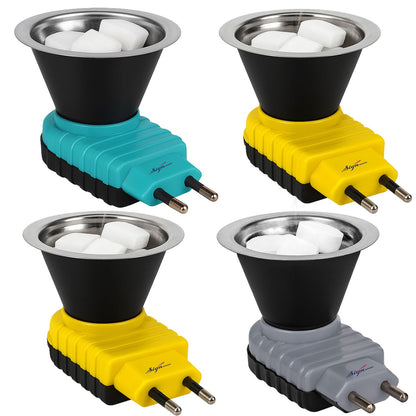 Signamio Home Fragrance Products: Camphor Diffuser Burner, Kapoor Dani Electrical Camphor, Aroma Burner & Bakhoor Burner for Home-Yellow