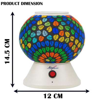 Signamio Hand Made Table Top Camphor Diffuser Burner - Kapoor Dani Electrical Aroma Oil Diffuser Night Lamp - Kapoor Machine for Home & Office DN-2 (Aroma Oils not Included)