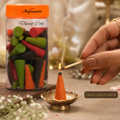 Premium Dhoop Cone 100gm -(Packing-Jar)