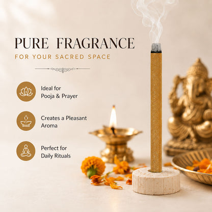 Regular Metallic Dhoop Stick 100gm -Yellow-(Packing-Jar)
