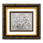 SIGNAMIO 999 Pure Silver Laxmi Ganesh Photo Frame - Elegant Gift for Pooja Room, Premium Silver Photo Frame Spiritual Decor & Blessings
