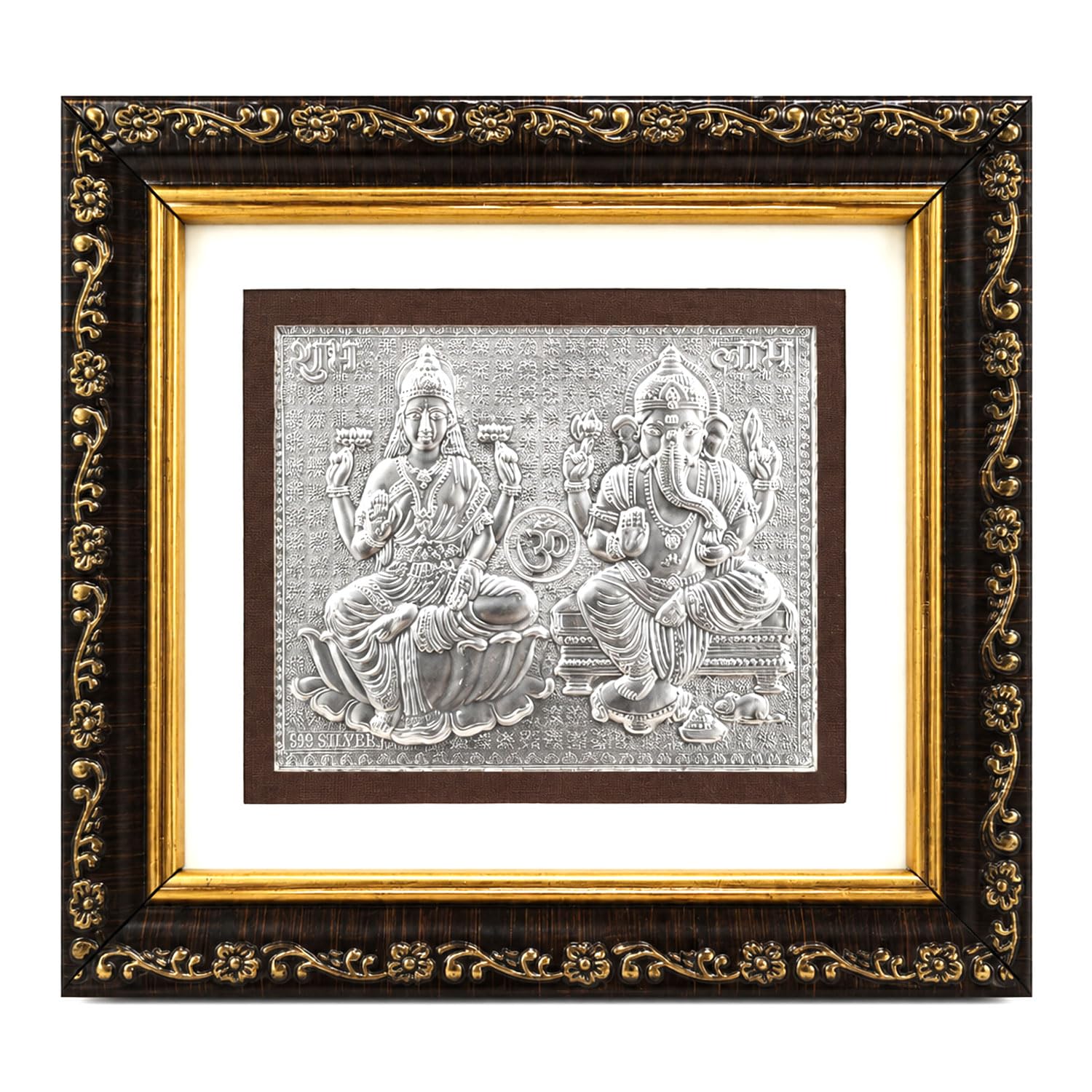SIGNAMIO 999 Pure Silver Shree Laxmi Yantra for Money Attraction, Protection, and Chakra Healing - Shri Yantra for Prosperity, Spiritual