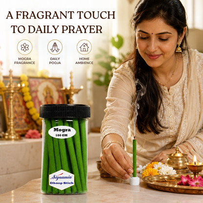 Regular Dhoop Stick 100gm - Mogra -(Packing-Jar)