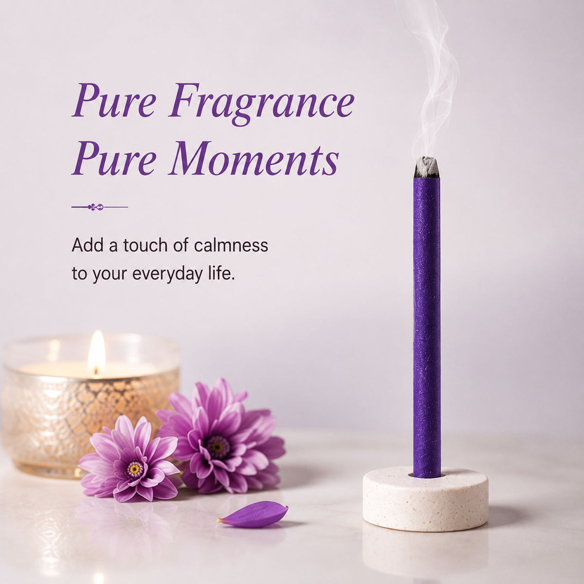 Premium Metallic Dhoop Stick 100gm -Purple-(Packing-Jar)