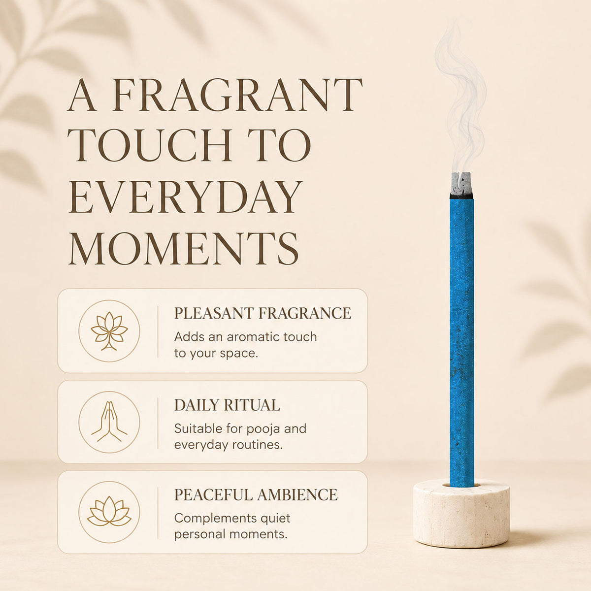 Regular Metallic Dhoop Stick 100gm -Blue -(Packing-Jar)