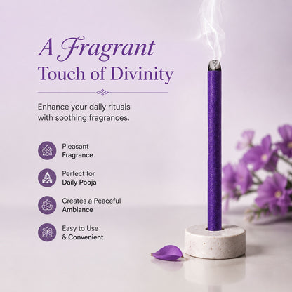 Premium Metallic Dhoop Stick 100gm -Purple-(Packing-Jar)