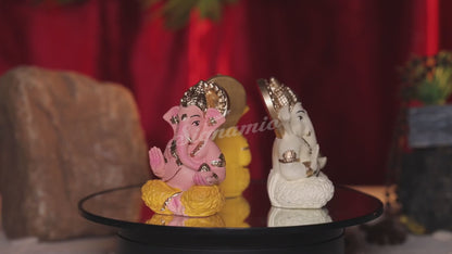 Ganesha Statue Ivory -(Packing-Loose)
