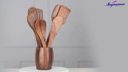 Wooden Spatula Set of 7 -(Packing-Loose)