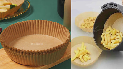 Air Fryer Paper Sheets Approx 100 Pcs Round -(Packing-Loose)