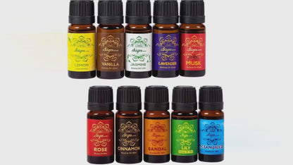 Essential Oil Set Multi Flavors -(Packing-Glass Bottle)