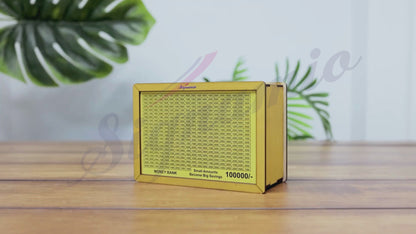 Money Saving Box Golden Small -
