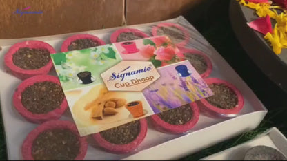 Premium Sambrani Dhoop Cup -Sandal -(Packing-Tray Packing)