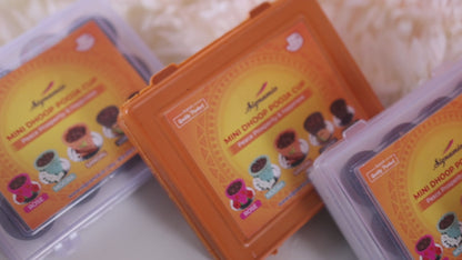 Mini Sambrani Dhoop Cup Loban, Guggal, Rose, Sandal, Mogra -(Packing-Plastic Box)