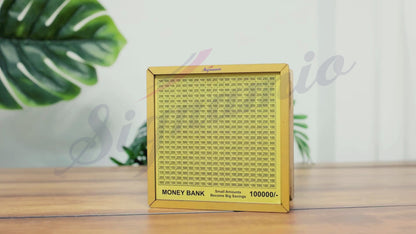 Money Saving Box Golden Big -