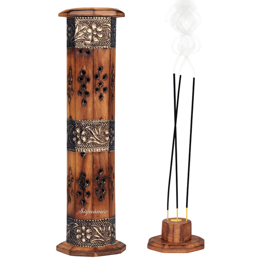 Silver Tower Agarbatti Stand -